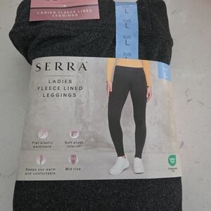 Serra Women's Dark Gray Fleece Lined Leggings
